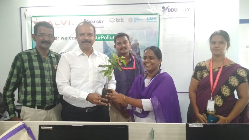 To observe World Environment day by kalvi trust