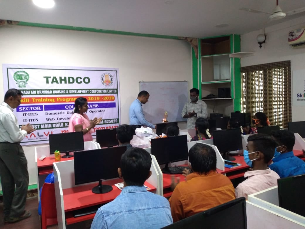 Inaugurated our First Batch on the Skill Training Project with Tamil Nadu Adi Dravidar Housing and Development Corporation(TAHDCO)
